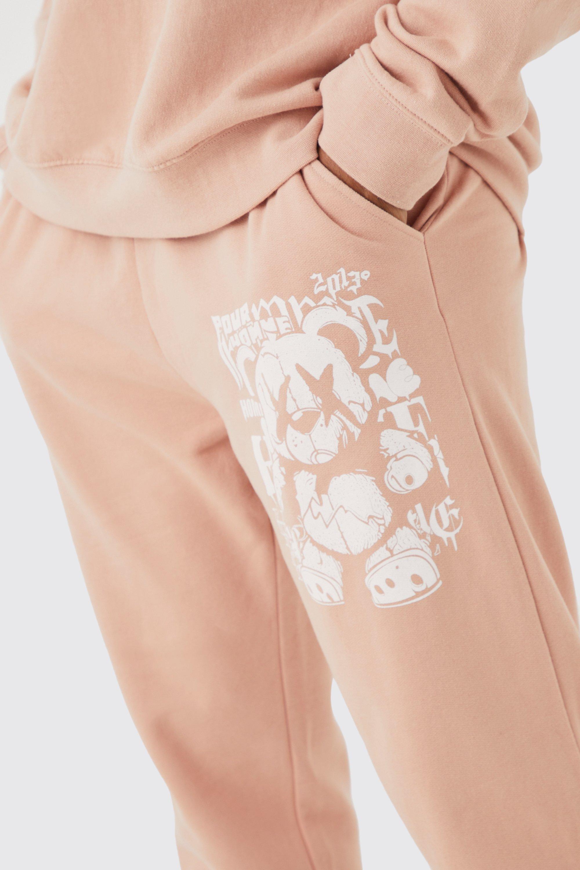 Pink discount teddy joggers